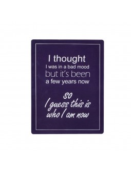 Placa pared 25x33cm bad mood