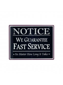 Placa pared 25x33cm notice