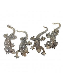 Lagarto 4 dif.plateados