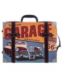 Adorno pared maleta garage