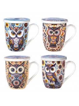 Mug y filtro buho c/caja...